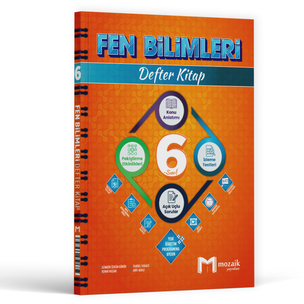 6.SINIF MOZAİK DEFTER FEN BİLİMLERİ - 2025-26